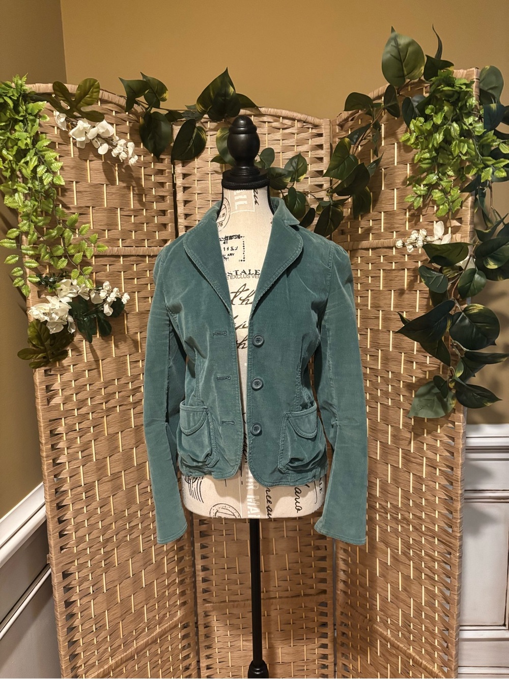 Vintage Marc Jacobs Teal Corduroy Women's Blazer